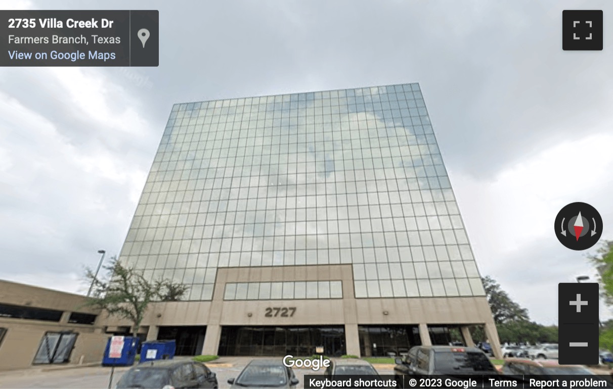 Street View image of 2727 LBJ Freeway, Farmers Branch, Texas