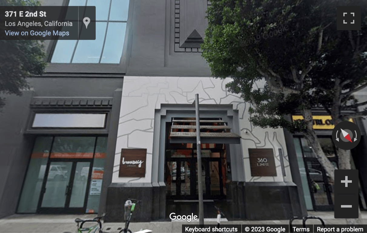 Street View image of 360 East 2nd Street, Los Angeles, CA, 90012, California