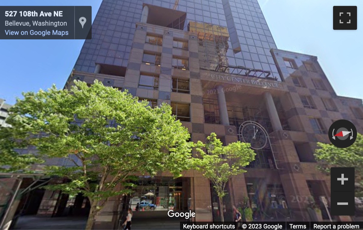 Street View image of 500 108th Ave NE, 1100, Bellevue, Washington