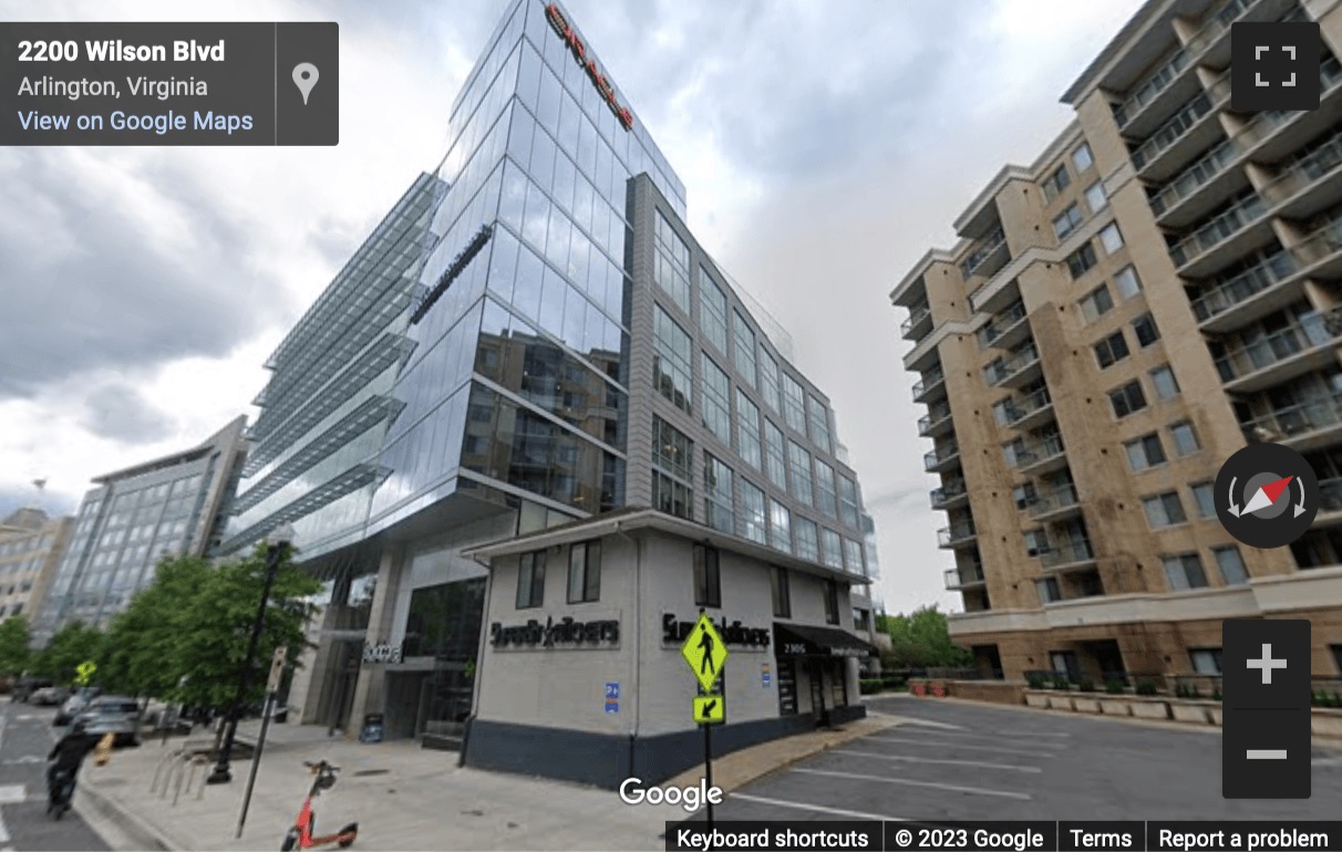 Street View image of 2311 Wilson Boulevard, Arlington (Virginia)