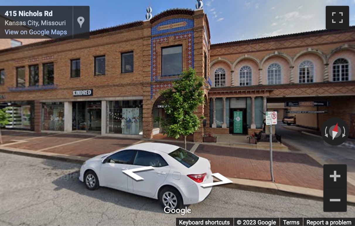 Street View image of 420 Nichols Road, Kansas City (MO), Missouri