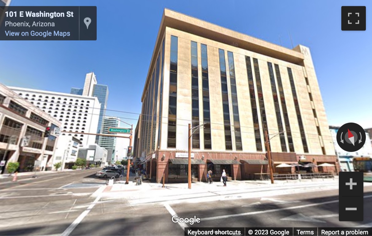 Street View image of 1 North 1st Street, Phoenix, Arizona