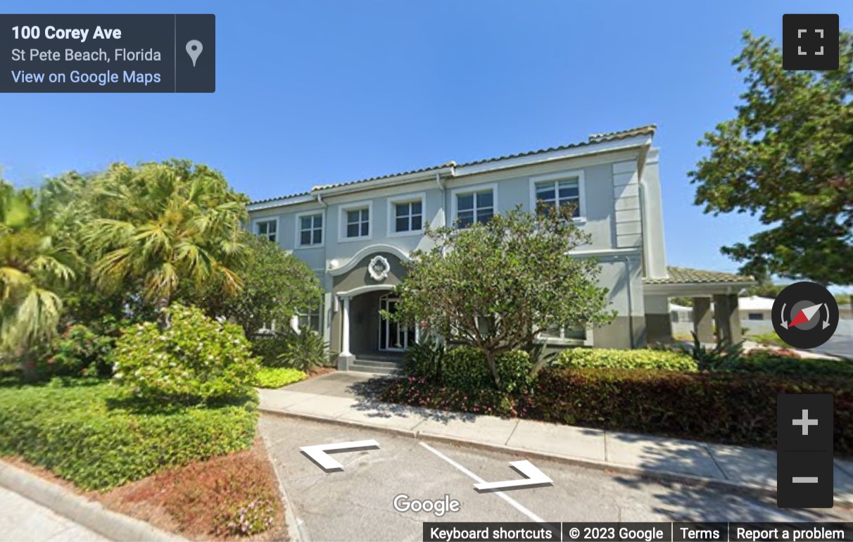 Street View image of 100 Corey Avenue, St Petersburg (Florida)