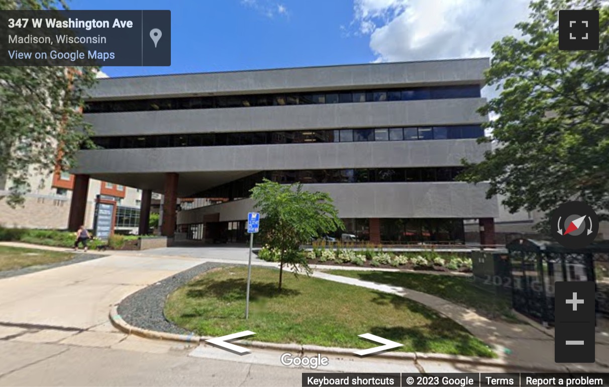 Street View image of 345 W, Washington Avenue, Madison, Wisconsin