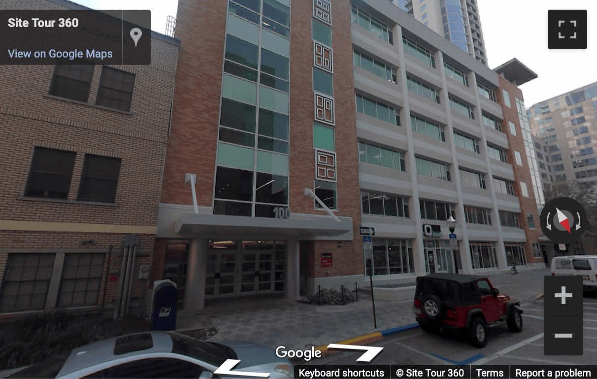 Street View image of 100 East Pine Street, Suite 110, Orlando, Florida