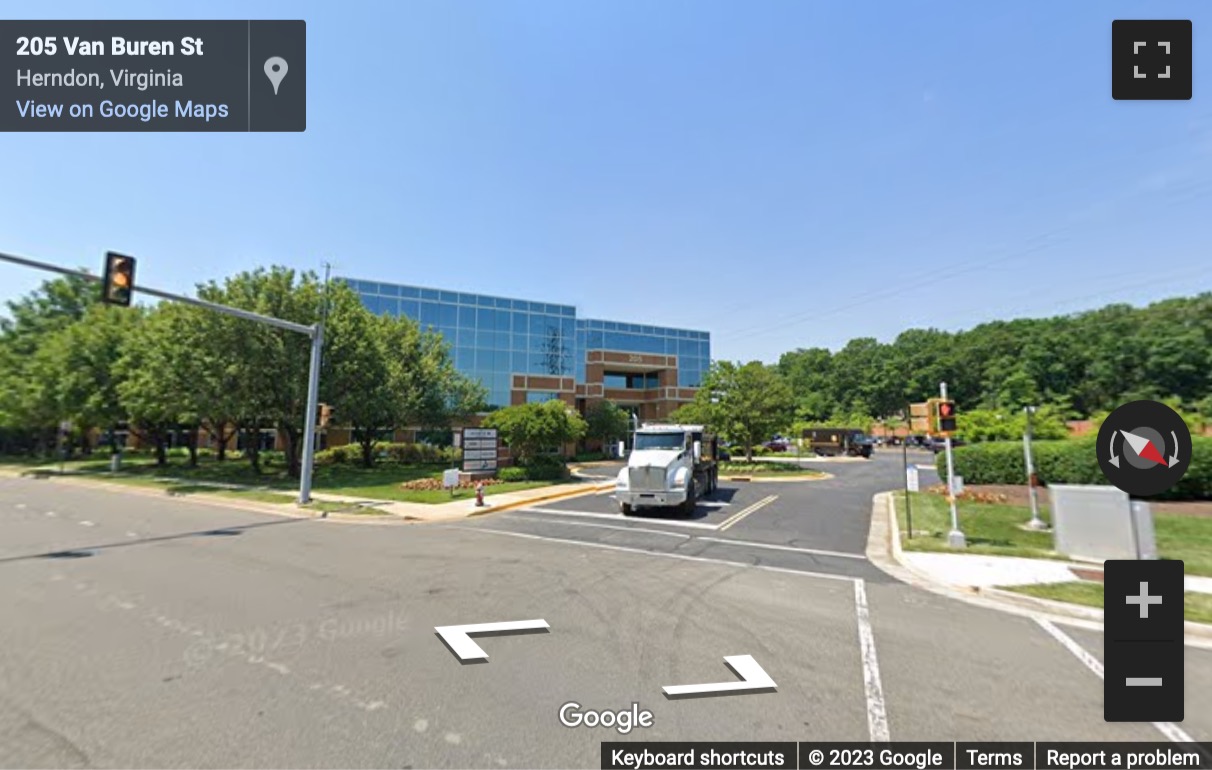 Street View image of 205 Van Buren Street, Suite 120, Herndon, Virginia