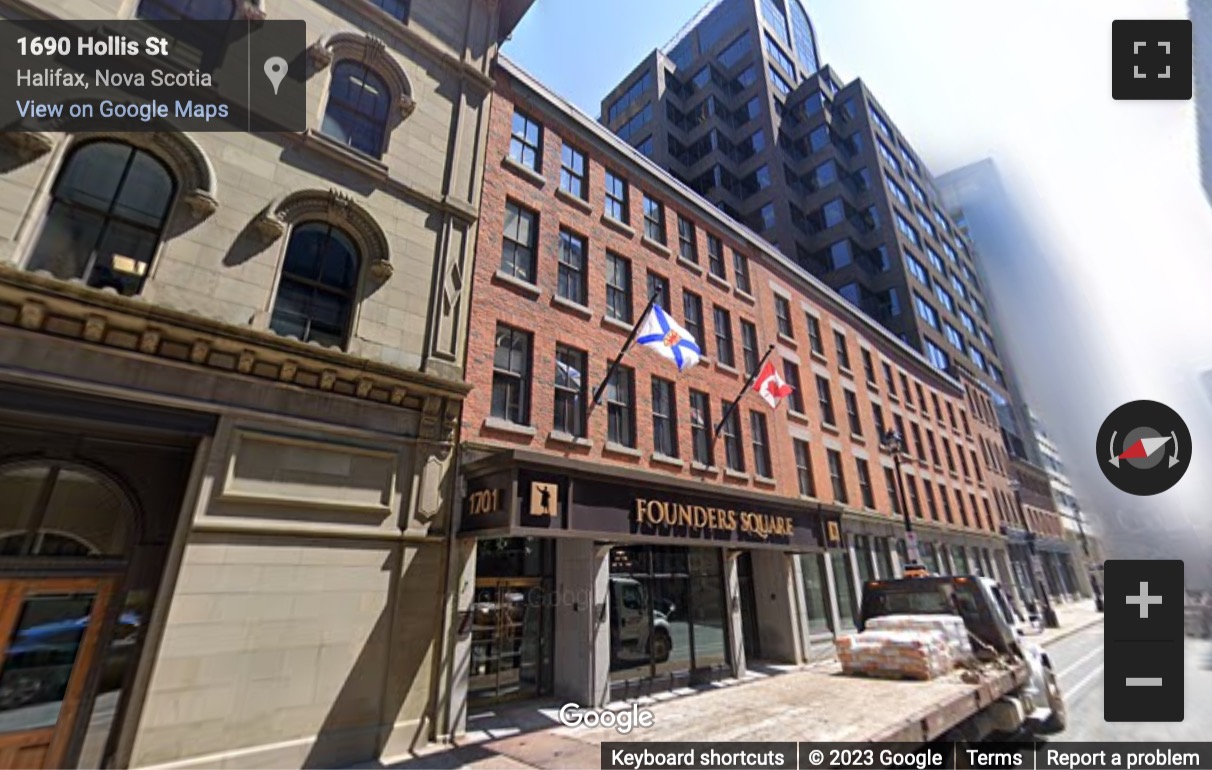 Street View image of 1701 Hollis Street, Suite 800, Halifax, Nova Scotia