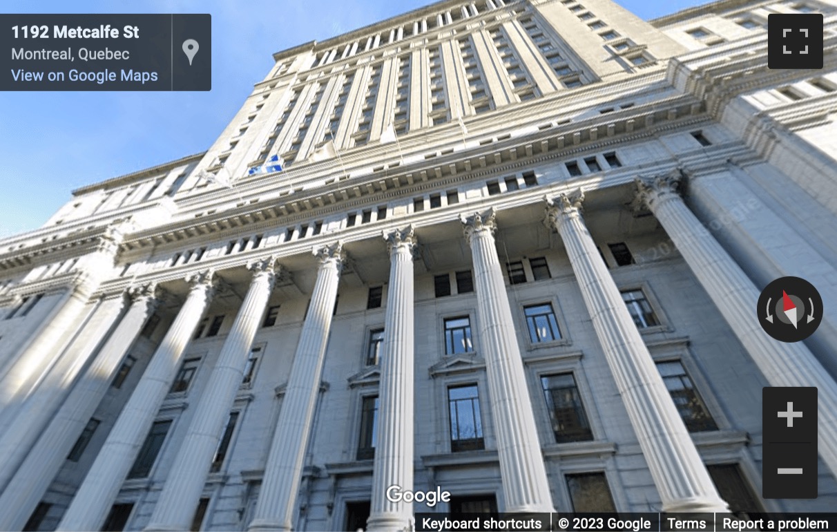 Street View image of 1155 Metcalfe Street, Suite 1500, Montreal