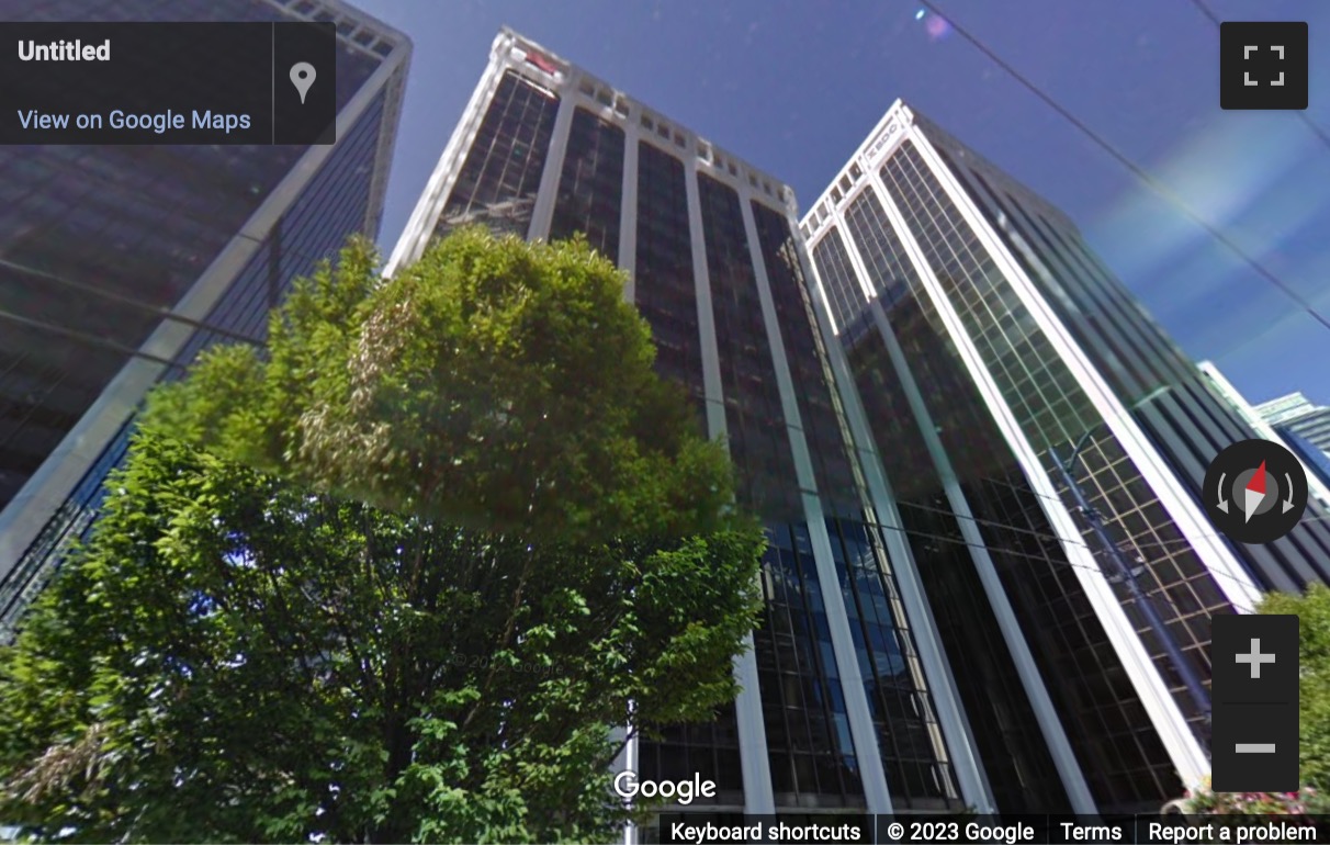 Street View image of 555 Burrard Street, Vancouver, British Columbia