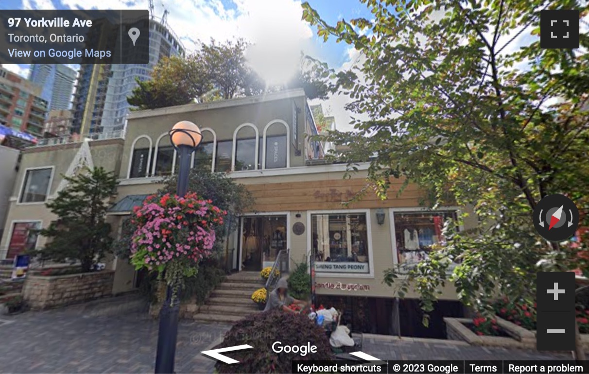 Street View image of 99 Yorkville Avenue, Toronto, Ontario