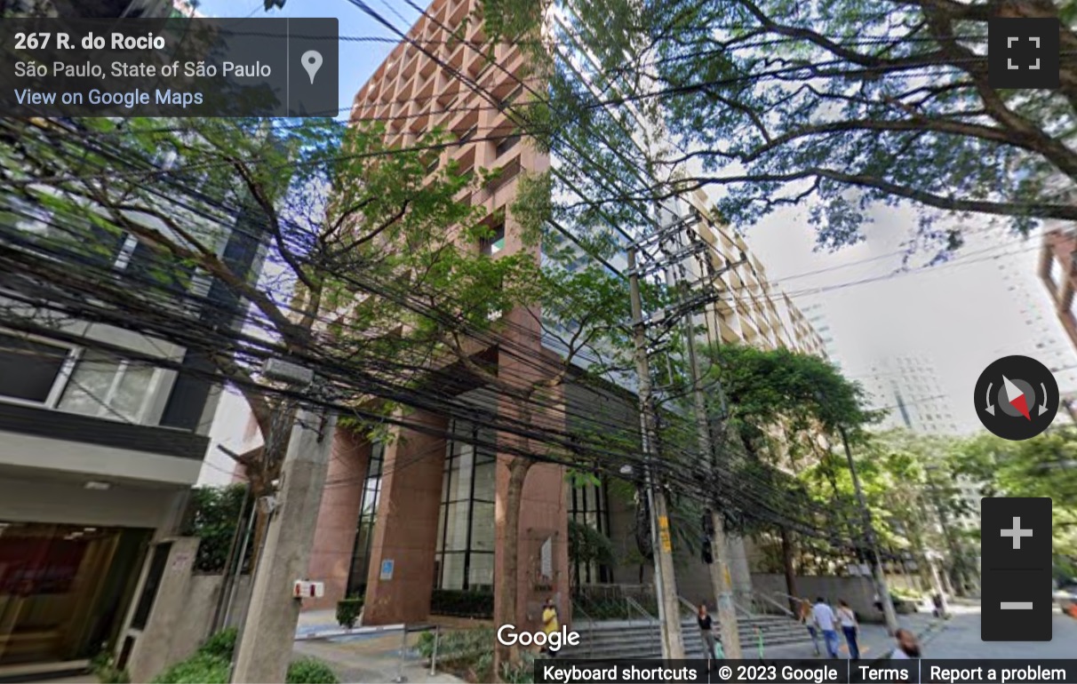 Street View image of Rua do Rocio, 291, Vila Olimpia, Sao Paulo