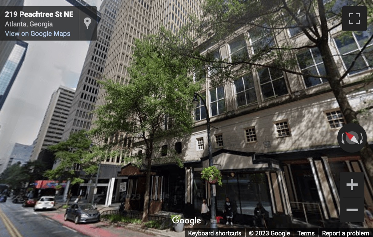 Street View image of 235 Peachtree Street, Suite 400, Atlanta, Georgia