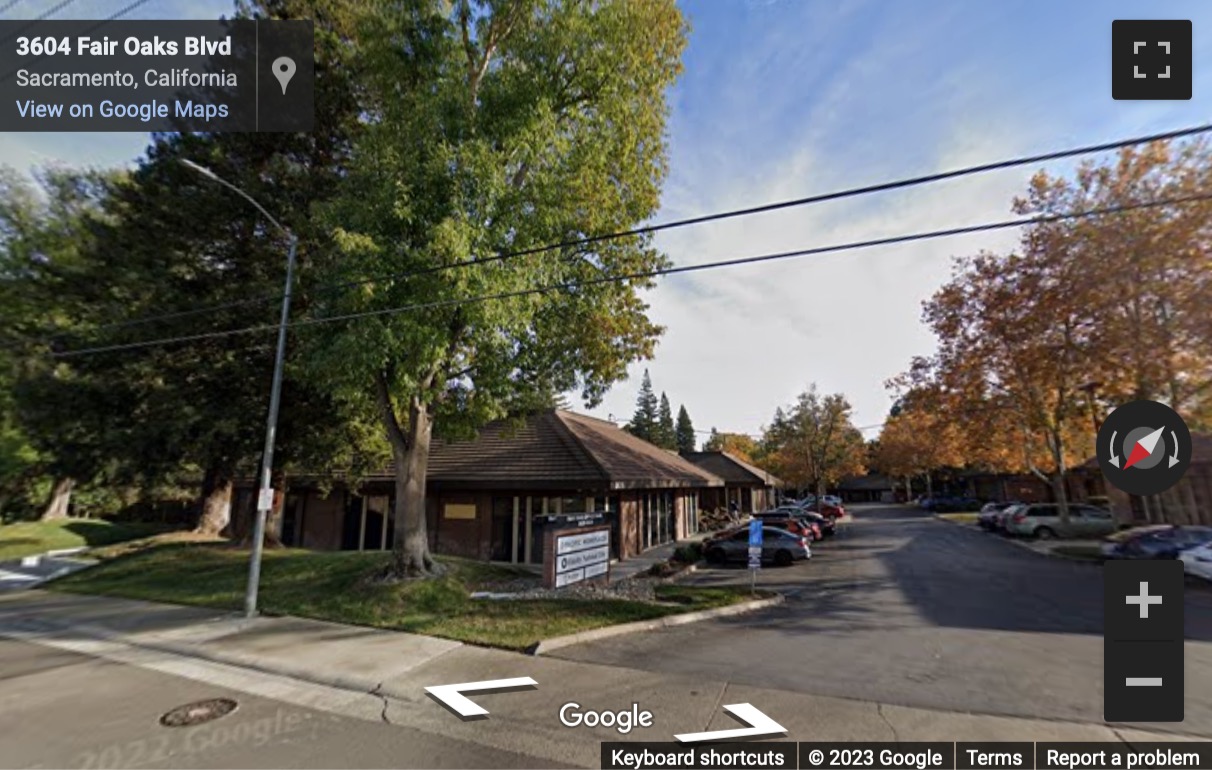 Street View image of 3626 Fair Oaks Blvd, Suite 100, Sacramento, California