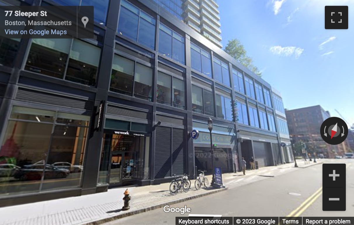 Street View image of 77 Sleeper Street, Boston, Massachusetts