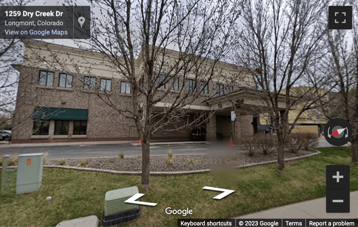 Street View image of 1079 S. Hover Street, Suite 200, Longmont, Colorado