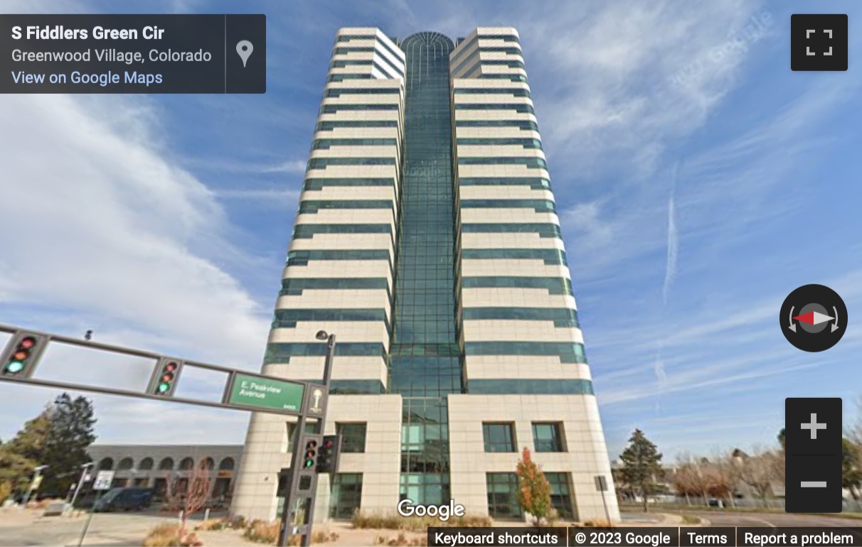 Street View image of 6400 S. Fiddlers Green Circle, Ste. 250 Denver, Greenwood Village, Colorado