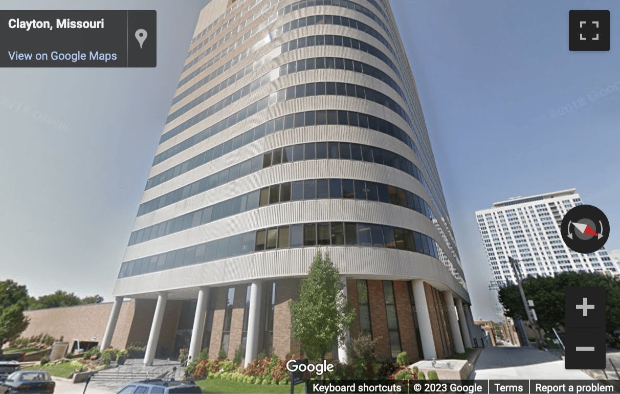 Street View image of 231 S. Bemiston Ave, Suite 800, Clayton, MO, Missouri