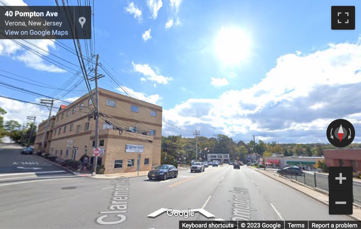 Street View image of 25 Pompton Avenue, Suite 101, Montclair, New Jersey