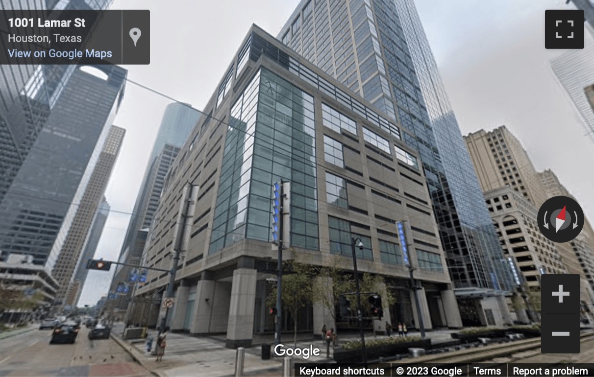 Street View image of 1000 Main Street, Suite 2300, Houston, Texas