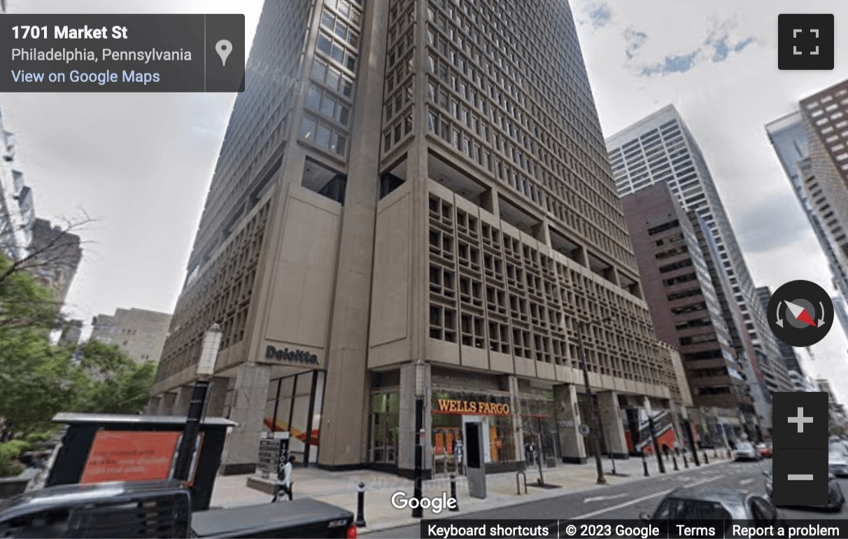 Street View image of 1700 Market Street, Philadelphia, Pennsylvania