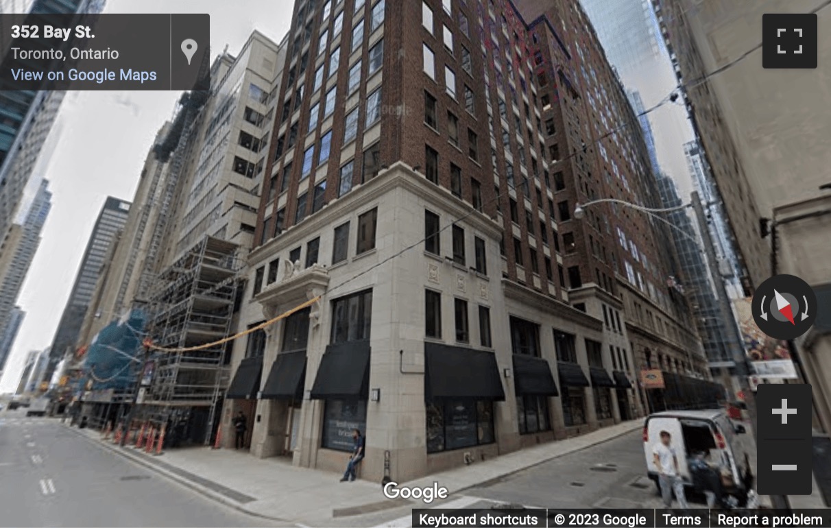 Street View image of 350 Bay St, Toronto, Ontario