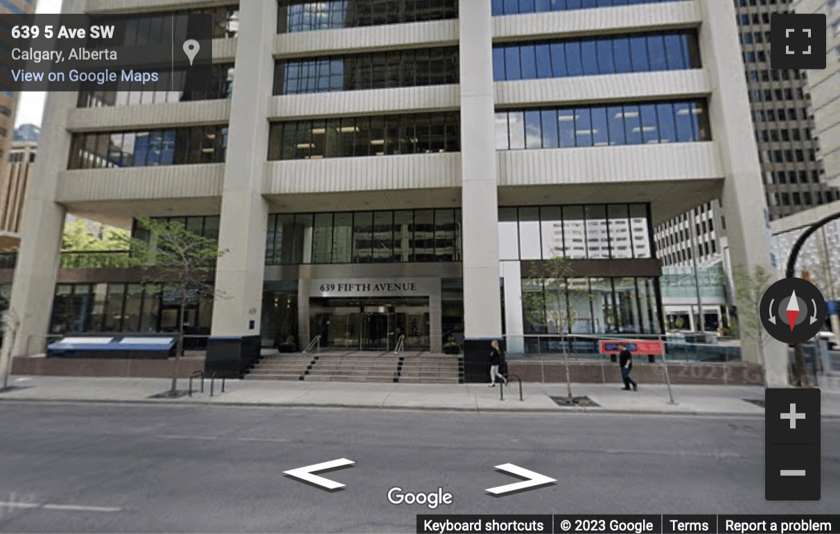 Street View image of 639 5 Ave SW, Suite 2500, Calgary, Alberta