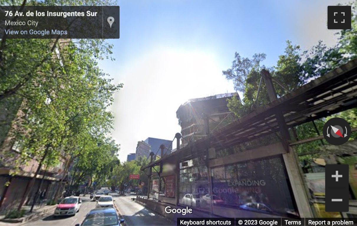 Street View image of Av. Insurgentes Sur 64, Colonia Juárez, Mexico City