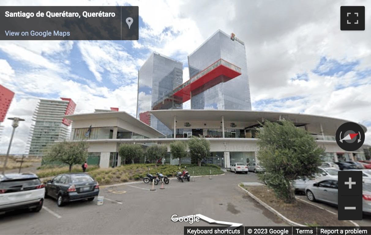 Street View image of Av. Armando Birlain Shaffler No. 2001, torre 2 piso 9 oficina C, Central Park, Querétaro