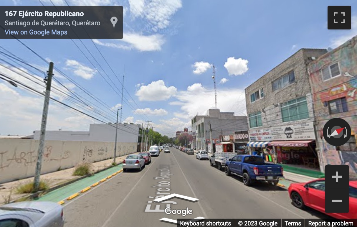 Street View image of Av. Ejército Republicano, 163 Col. Carretas, Querétaro