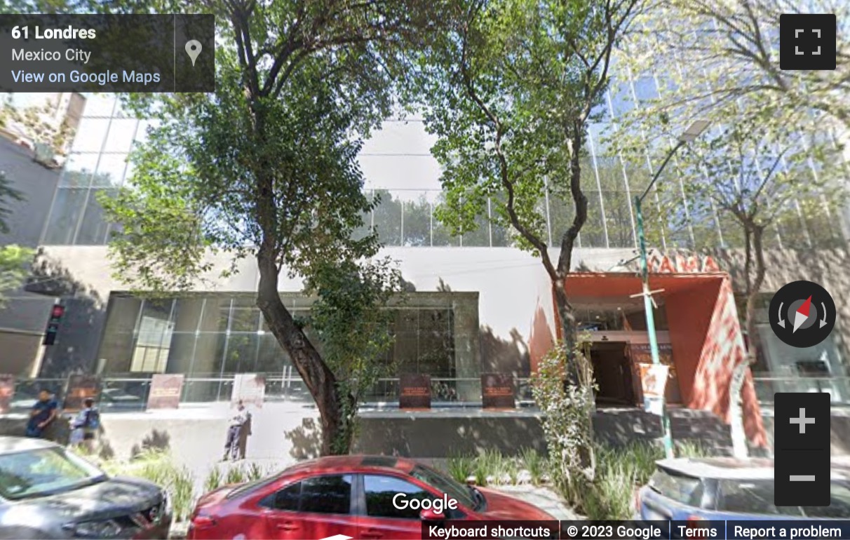 Street View image of Londres 61, Col. Juárez, Mexico City