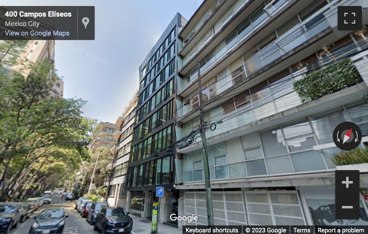 Street View image of Campos Elíseos 403, Polanco, Ciudad de México