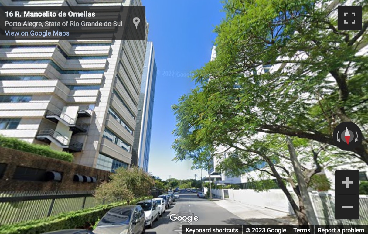 Street View image of 8th floor, 90, Dolorez Alcaraz Caldas Ave, Praia de Belas, Porto Alegre