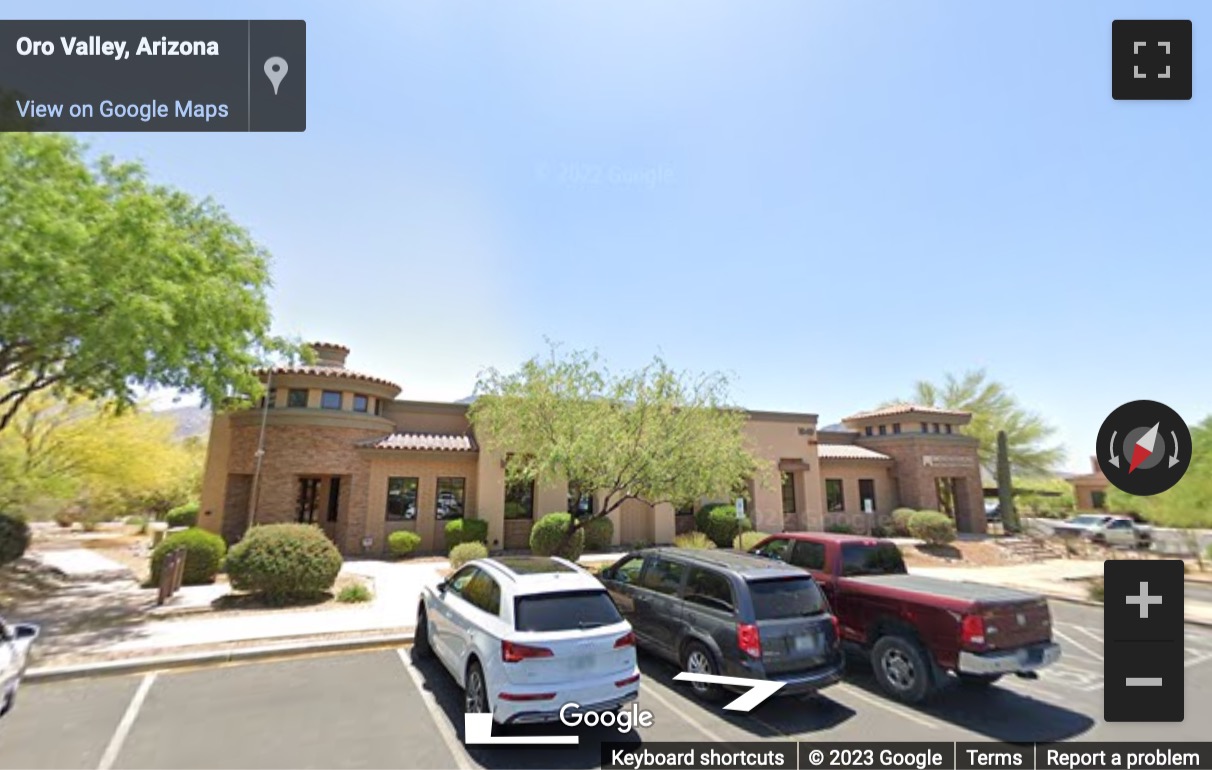 Street View image of 1846 E. Innovation Park Drive, Oro Valley, Arizona