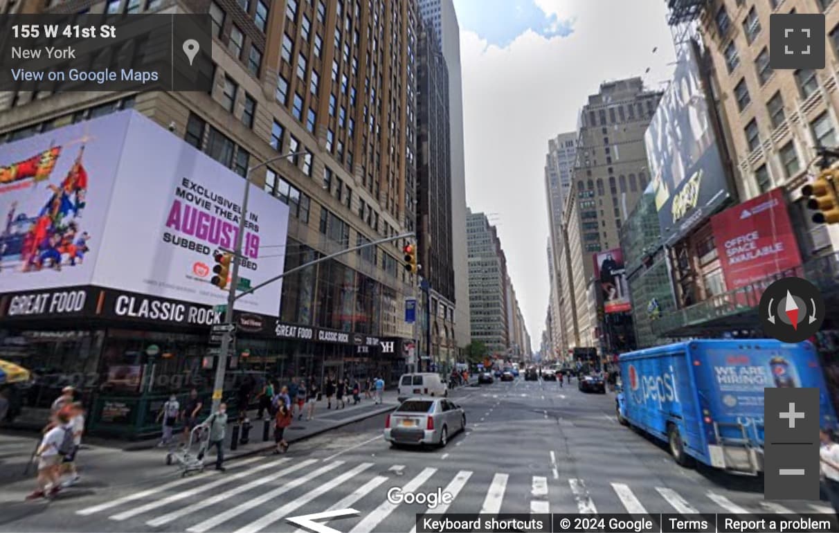 Street View image of 1441 Broadway, 3rd, 5th and 6th Floors, New York City