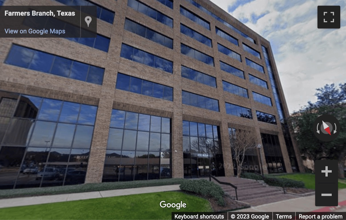 Street View image of 4101 McEwen, Dallas, Texas