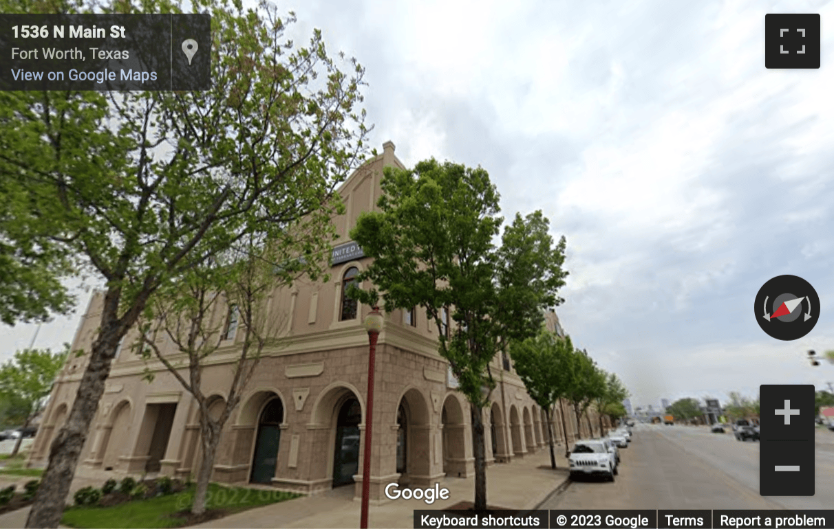 Street View image of 1500 North Main Street, Fort Worth (Texas)