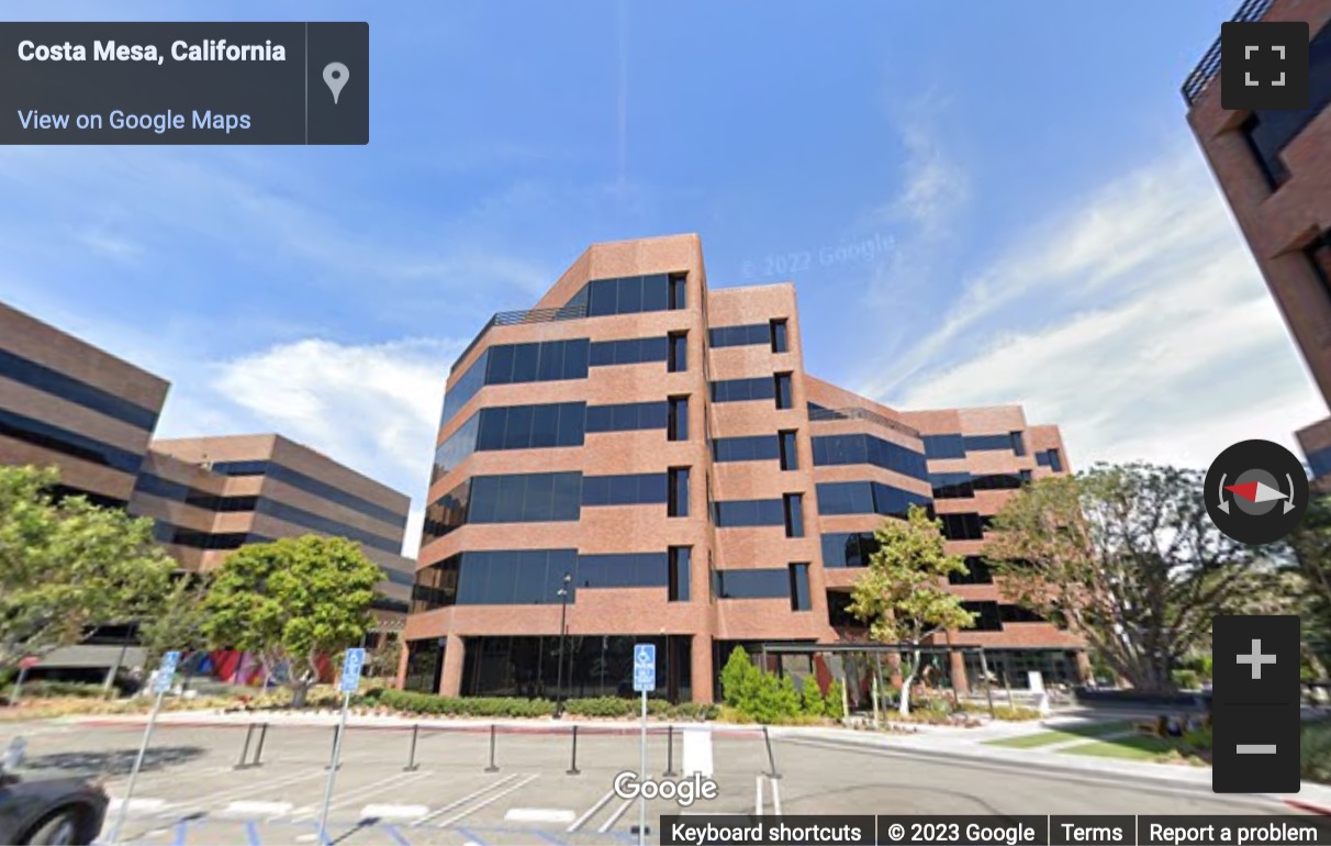 Street View image of 3090 Bristol Street, 4th Floor, Costa Mesa, California