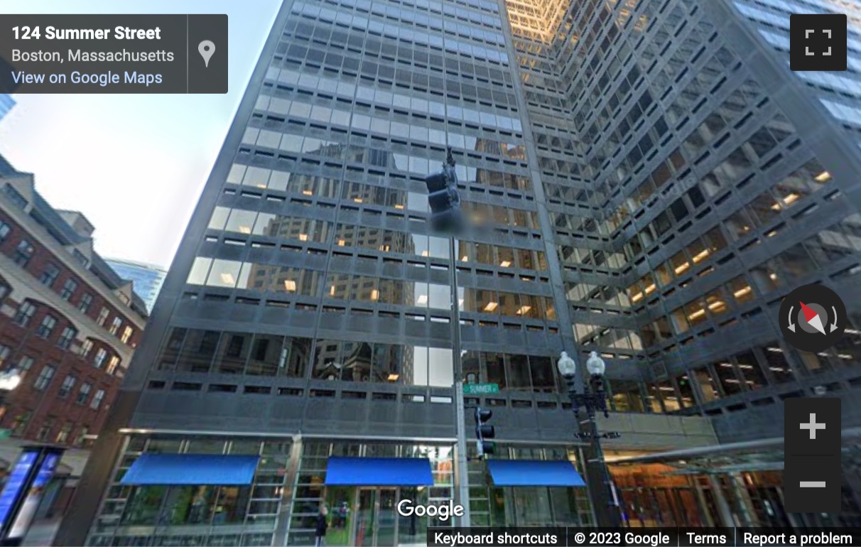 Street View image of 100 Summer Street, Boston, Massachusetts