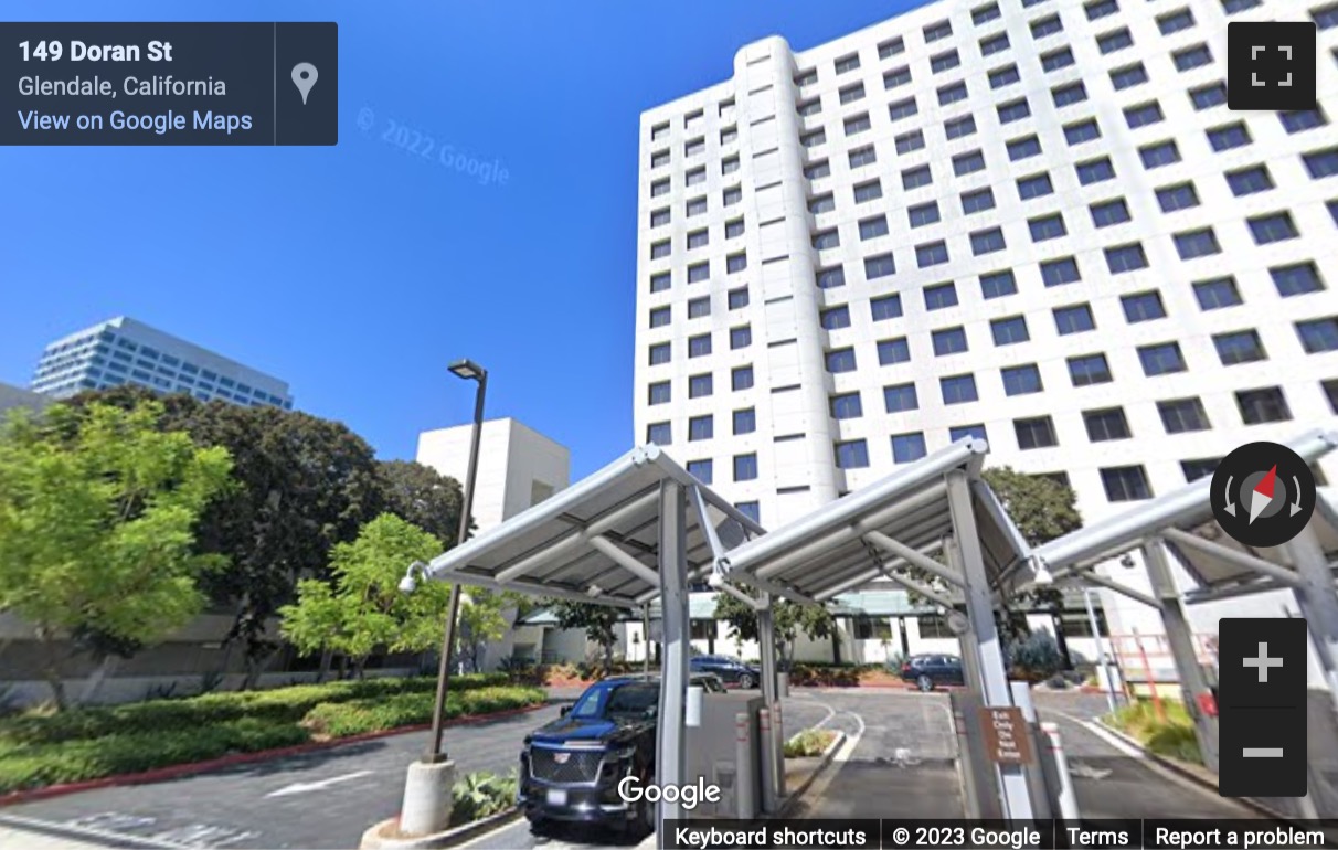 Street View image of 611 North Brand Boulevard, Glendale (California)