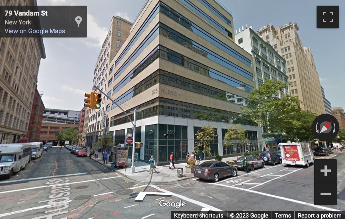 Street View image of 325 Hudson Street, 4th Floor, New York City