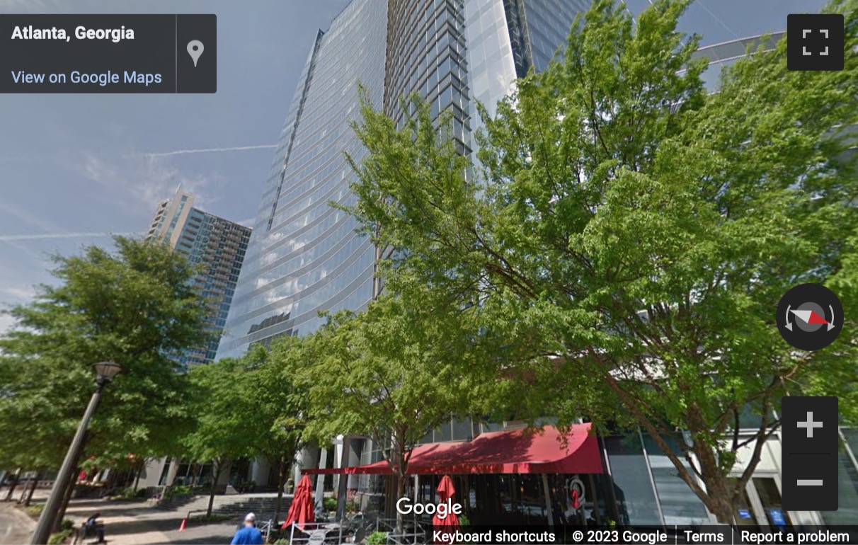 Street View image of 3344 Peachtree Road Northeast, Atlanta, Georgia