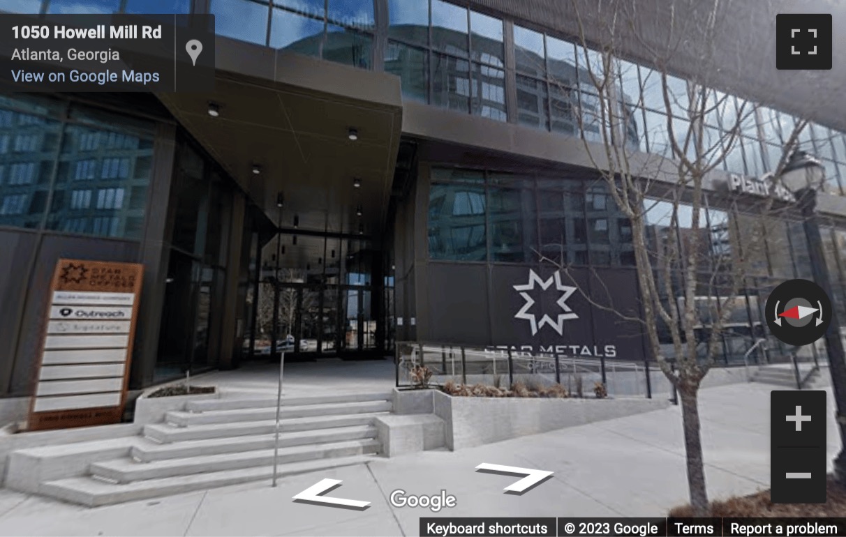 Street View image of 1055 Howell Mill Road, 1st, 7th and 8th Floors, Atlanta, Georgia