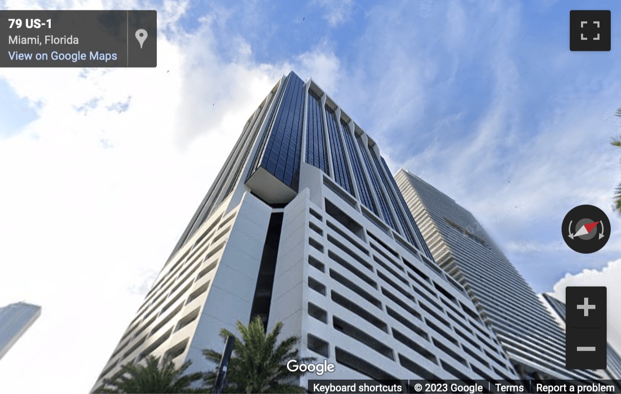 Street View image of 2 South Biscayne Boulevard, Miami, Florida