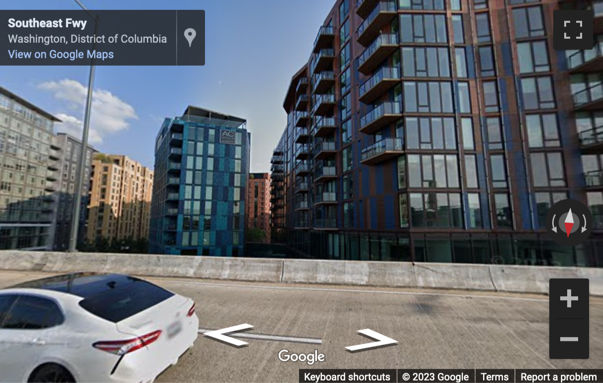 Street View image of 853 New Jersey Avenue SE, 1st, 2nd and 3rd Floor, Washington DC, District of Columbia