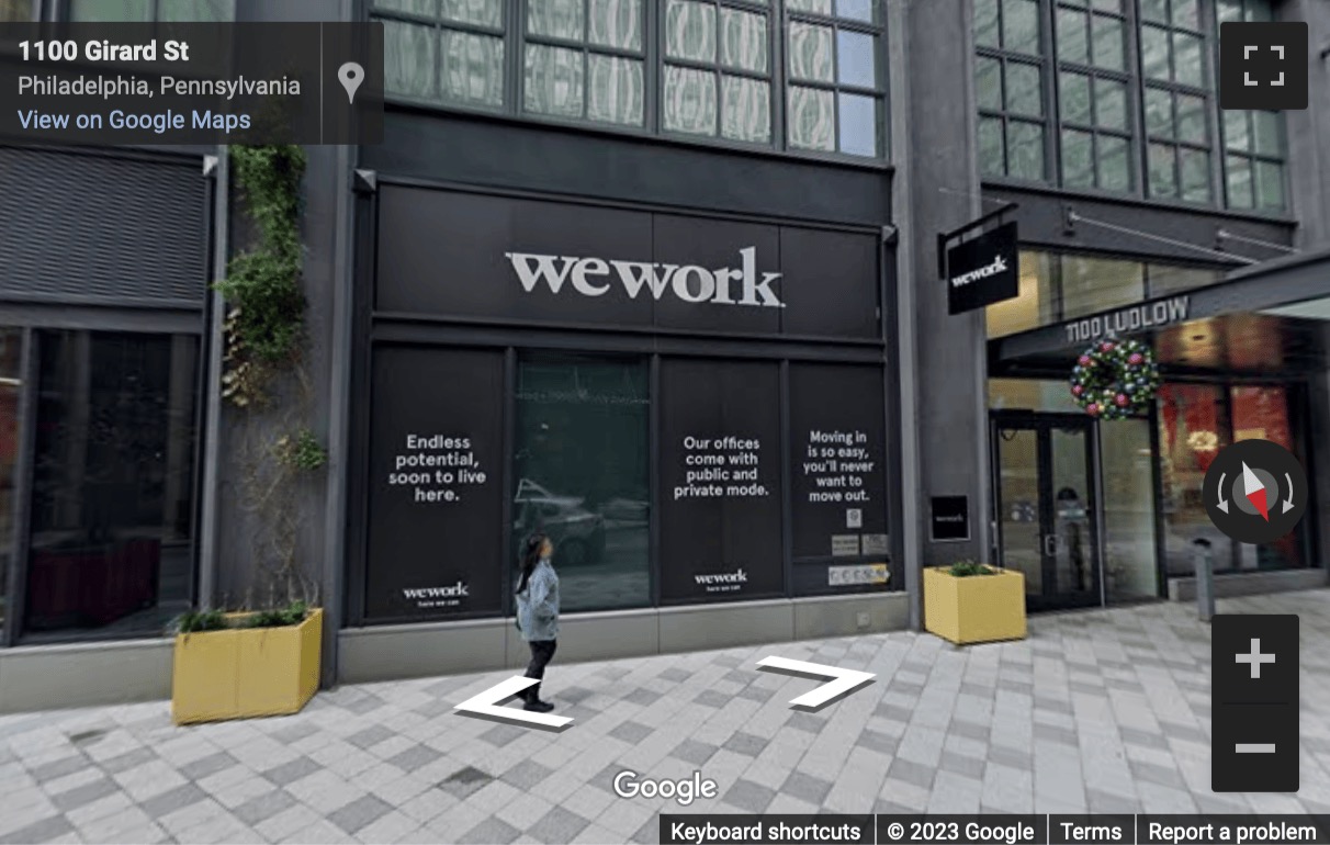 Street View image of 1100 Ludlow Street, Philadelphia, Pennsylvania