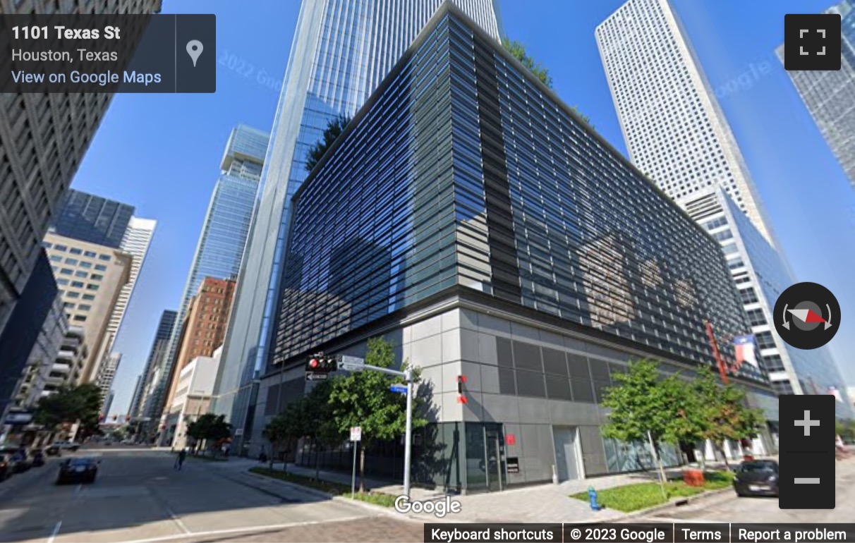 Street View image of 609 Main Street, Houston, Texas