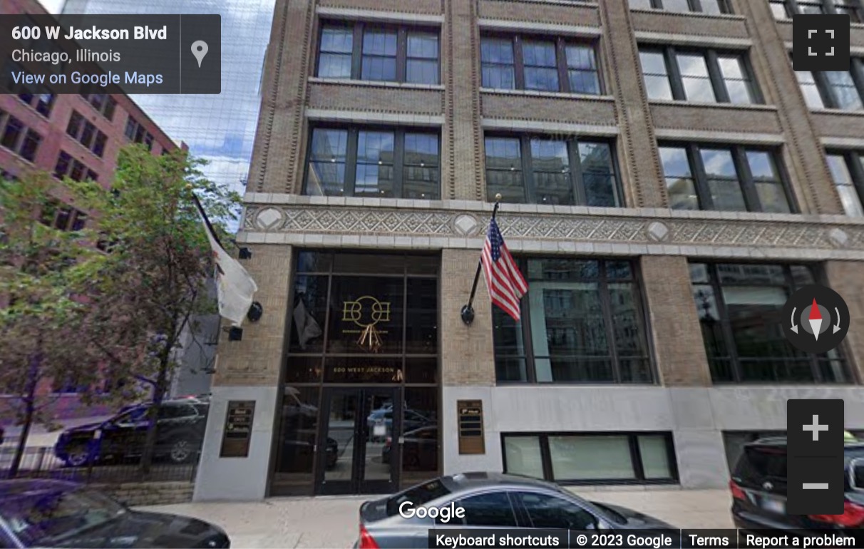 Street View image of 600 West Jackson Boulevard, Chicago, Illinois