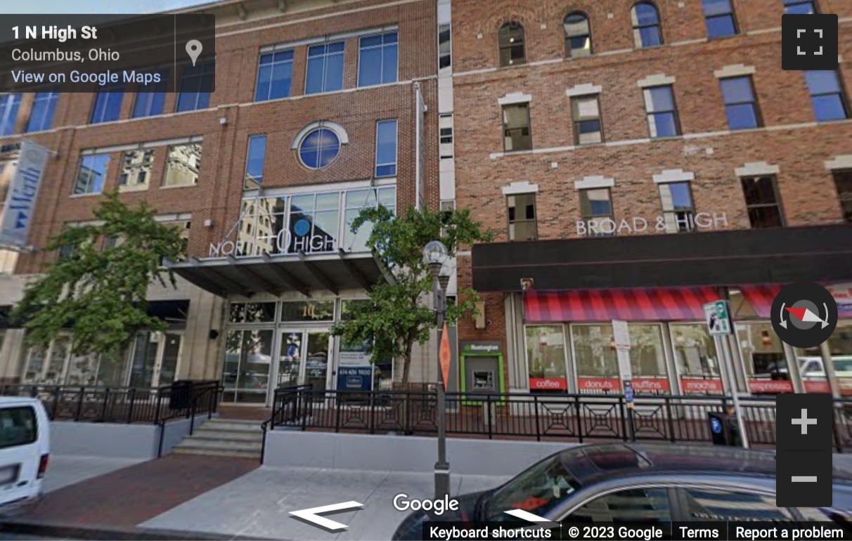 Street View image of 10 North High Street, Suite 200, Columbus (Ohio)