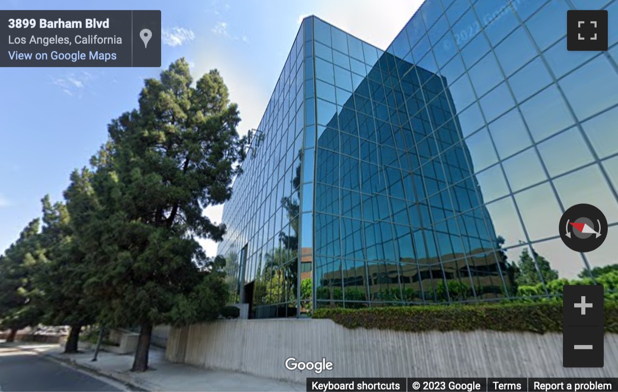 Street View image of 3800 Barham Boulevard No. 105, Los Angeles, California