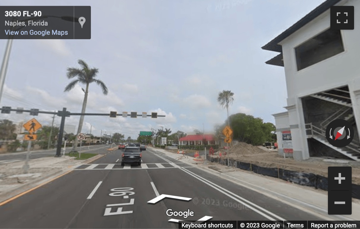 Street View image of 3080 Tamiami Trail East, Suite 301, Naples (Florida)